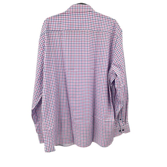 AH Men's White Purple/Pink Plaid 4-Way Stretch Button Down Shirt NWT XXL - Picture 6 of 6